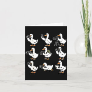 Lustiger Gänse-Fotograf Fotografie Kamera Foto Karte