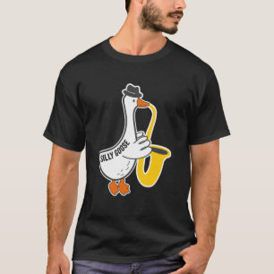 Lustiger Gänseliebhaber Saxophonspieler zu alberne T-Shirt
