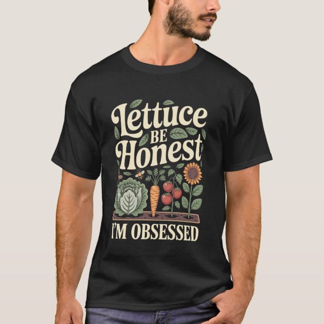 Lustiger Gartenbau Gärtner Gemüse Bauer Pflanze Lo T-Shirt (Vorderseite)