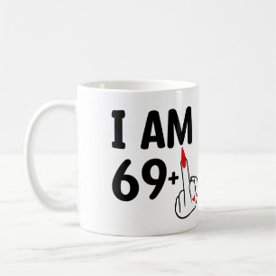 Lustiger Geburtstag 70 Jahre alt Ich bin 69  Kaffeetasse
