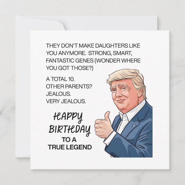 Lustiger Geburtstag der Tochter  Karte (Vorderseite)