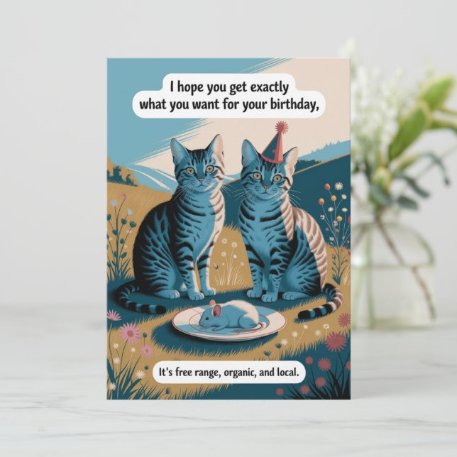 lustiger geburtstag einladung (Stehend Vorderseite)