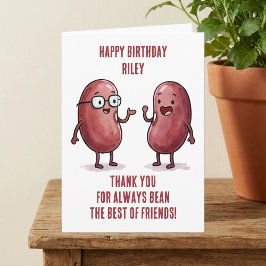 Lustiger Geburtstag für den besten Freund mit rote Karte
