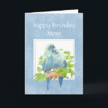 Lustiger Geburtstag für Mama-Papageien-Paar-Vögel Karte<br><div class="desc">Lustiger Geburtstags-Papagei,  Vögel für Ihre Mutter</div>