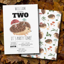 Lustiger Geburtstag Igel Pilz Wald Forst