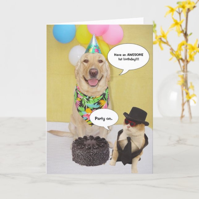 Lustiger Geburtstag Karte (Gelbe Blume)