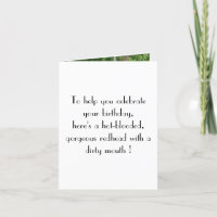 Lustiger Geburtstag mit schöner Frau