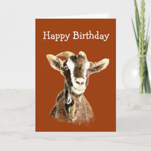 Lustiger Geburtstag, vom alten Ziegenbock, der DIC Karte