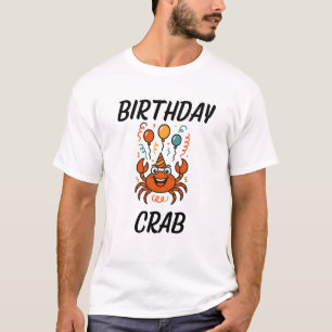 Lustiger Geburtstagskrebs-Design Ozean-Tier Humor T-Shirt