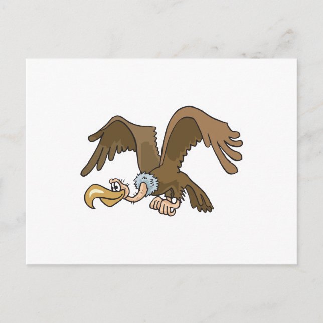 Lustiger Geier Postkarte (Vorderseite)
