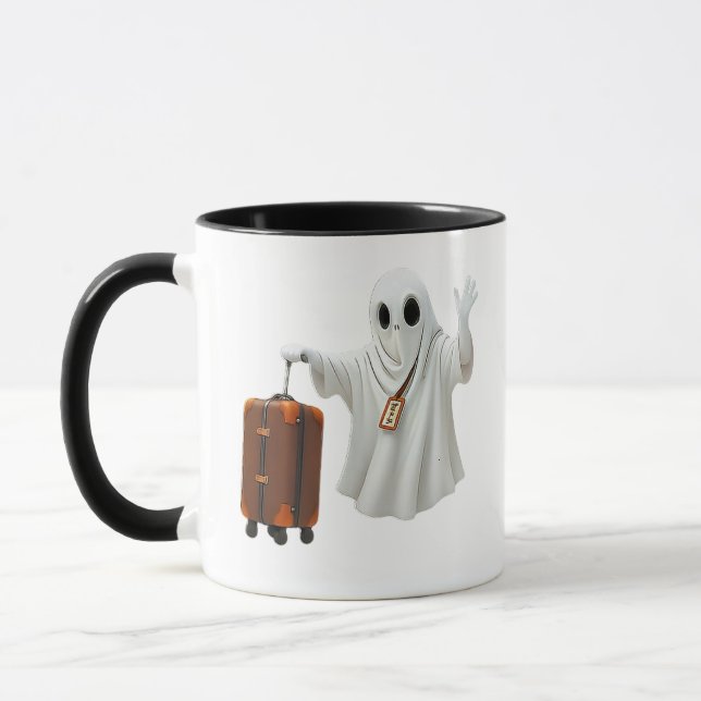 Lustiger Geist auf Reisen  Tasse (Links)
