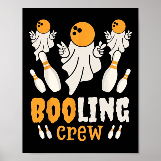 Lustiger Geist Boo Booling Liebhaber Faules Hallow Poster (Vorne)