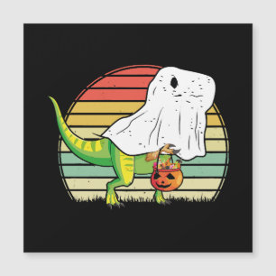 Lustiger Geist Dinosaurier Halloween Magnetkarte