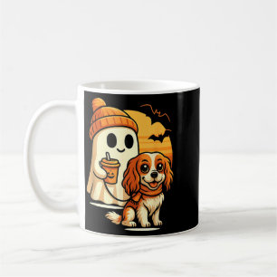Lustiger Geist gehender Cavalier King Charles Hund Kaffeetasse