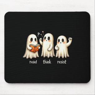 Lustiger Geist Halloween Lies Denk Widerstehe Anti Mousepad