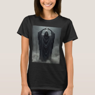 Lustiger Geist Herz Hände gruseliges Gesicht Hallo T-Shirt