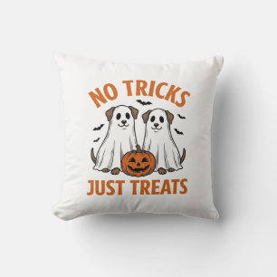 Lustiger Geist-Hund Halloween Keine Tricks, nur Le Kissen