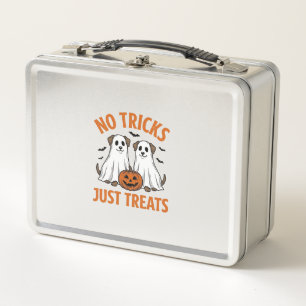 Lustiger Geist-Hund Halloween Keine Tricks, nur Le Metall Brotdose