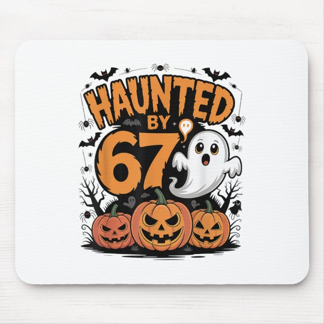 Lustiger Geist T Kürbis Halloween - Verflucht  Mousepad (Vorne)