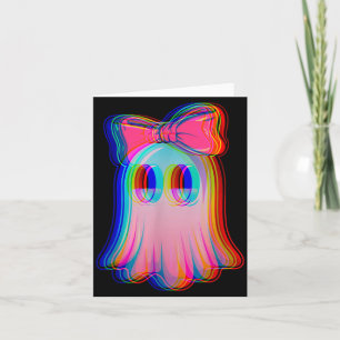 Lustiger Geist Trippy Vaporwave Halloween Techno R Karte