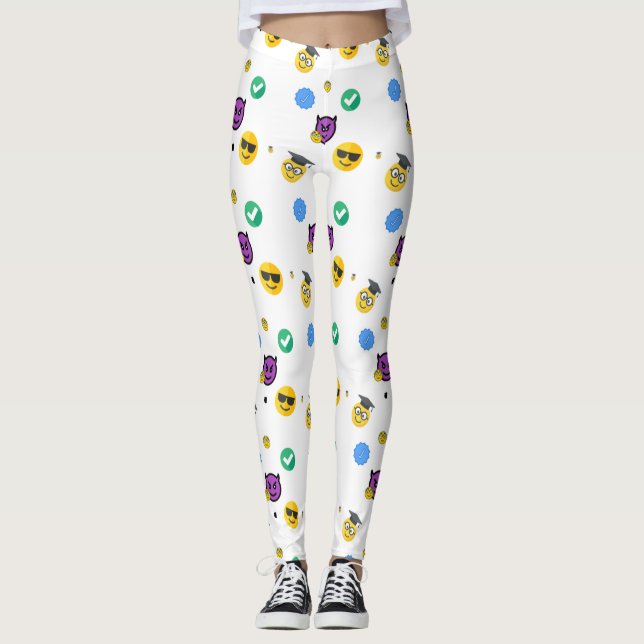 lustiger Geist und glücklicher Schüler Leggings (Vorderseite)