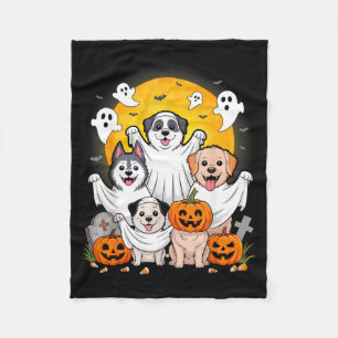 Lustiger Geister-Hund Halloween-Kostüm für Besitze Fleecedecke