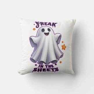 Lustiger Geisterfreak in den Laken Halloween Kissen