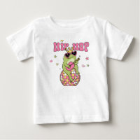 Lustiger Gelber Retro-Hip-Hop-Frosch