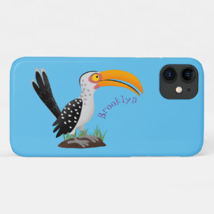 Lustiger gelbschnabeltoko-Safari-Vogel-Cartoon Case-Mate iPhone Hülle