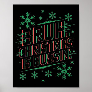 Lustiger Gen Alpha Gen Z Slang Lustiger Weihnachts Poster