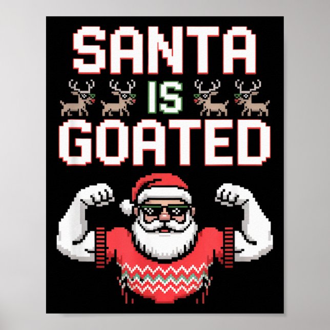 Lustiger Gen Alpha Gen Z Slang Lustiger Weihnachts Poster (Vorne)