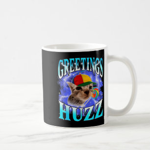 Lustiger Gen Z Gen Alpha Slang-Katzen-Meme-Grüße H Kaffeetasse