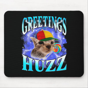 Lustiger Gen Z Gen Alpha Slang Katzen Meme Grüße H Mousepad