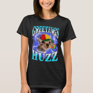 Lustiger Gen Z Gen Alpha Slang Katzen-Meme-Grüße H T-Shirt