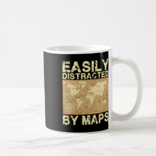Lustiger Geografielehrer, leicht abgelenkt durch K Kaffeetasse
