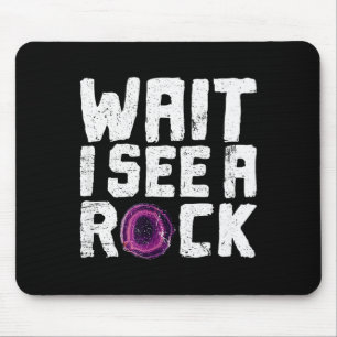 Lustiger Geologe Rock Hounding Geode Vintage-Shirt Mousepad