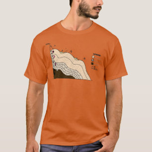 Lustiger geologischer Querschnitt für Geologiestud T-Shirt