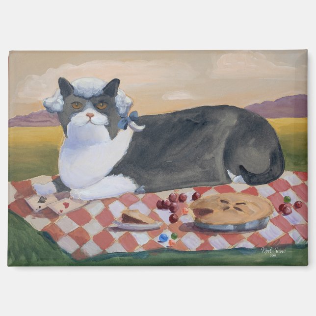 Lustiger George-Washington-Katzenmagnet Magnet (Vorderseite)