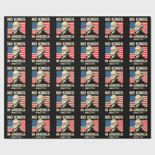 Lustiger George Washington Keine Könige Amerika 17 Geschenkpapier