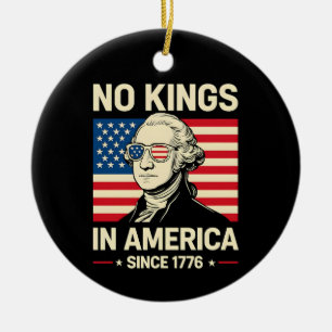 Lustiger George Washington Keine Könige Amerika 17 Keramik Ornament