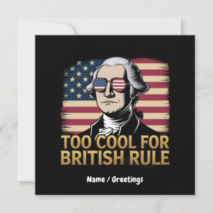 Lustiger George Washington Zu cool für die britisc Einladung
