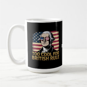 Lustiger George Washington Zu cool für die britisc Kaffeetasse