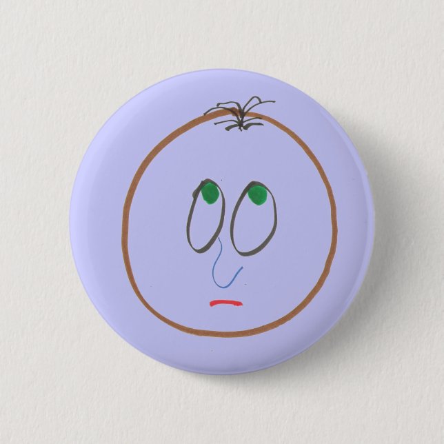 Lustiger Gesichter Knopf Button (Vorderseite)