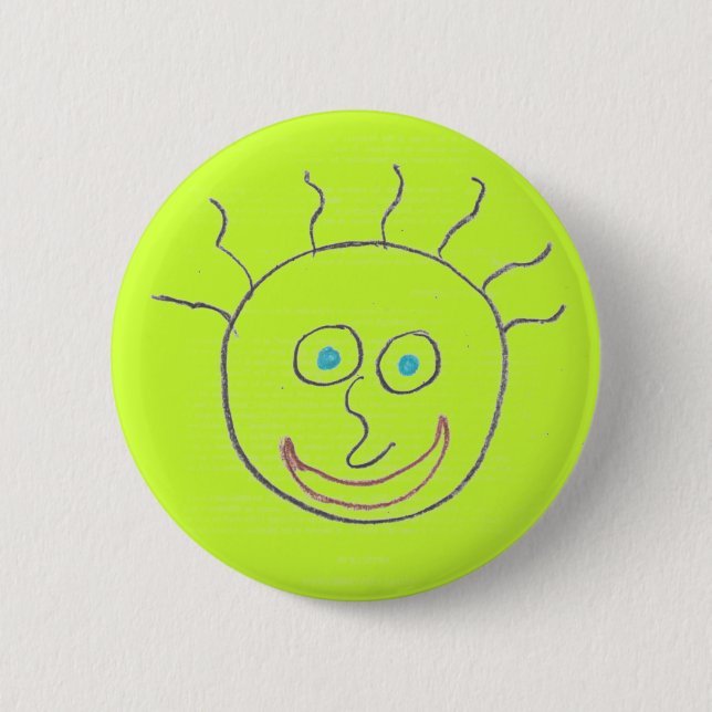 Lustiger Gesichts-Button Button (Vorderseite)