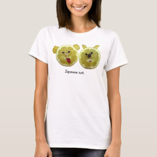 Lustiger Gesichts-Zitronen-Frucht-T - Shirt