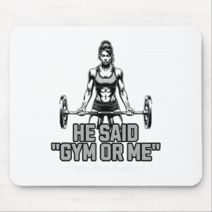 Lustiger Gewichtheber Bodybuilding-Spruch für Frau Mousepad