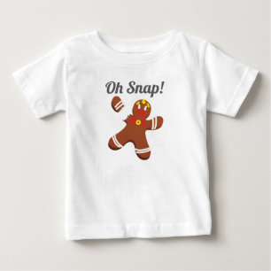Lustiger Gingerbread-Mann Oh Snap Weihnachtsgesche Baby T-shirt