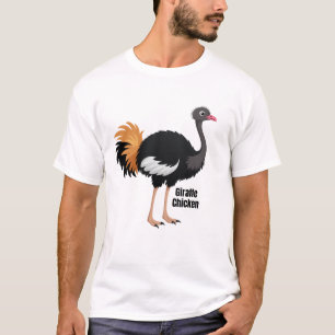 Lustiger Giraffen-Huhn- Strauß-Vogel-Meme-Witz T-Shirt