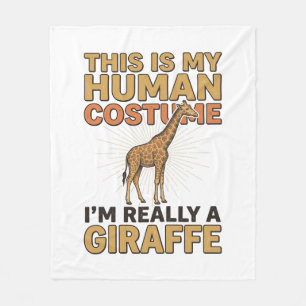 Lustiger Giraffen-Menschen-Kostüm Vintage-Stich-Sh Fleecedecke