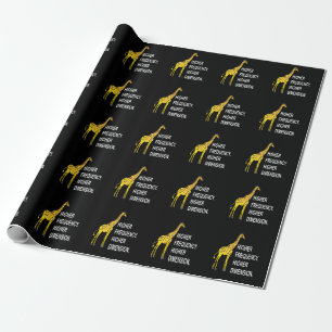 Lustiger Giraffen-Wortwitz Geschenkpapier